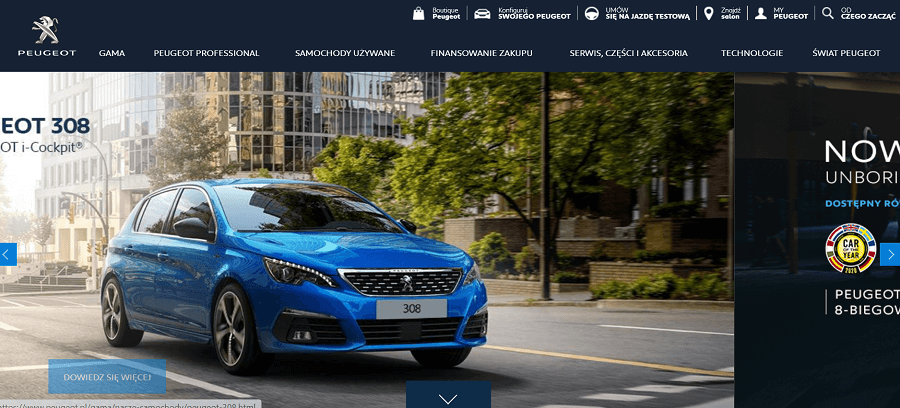 Peugeot official site