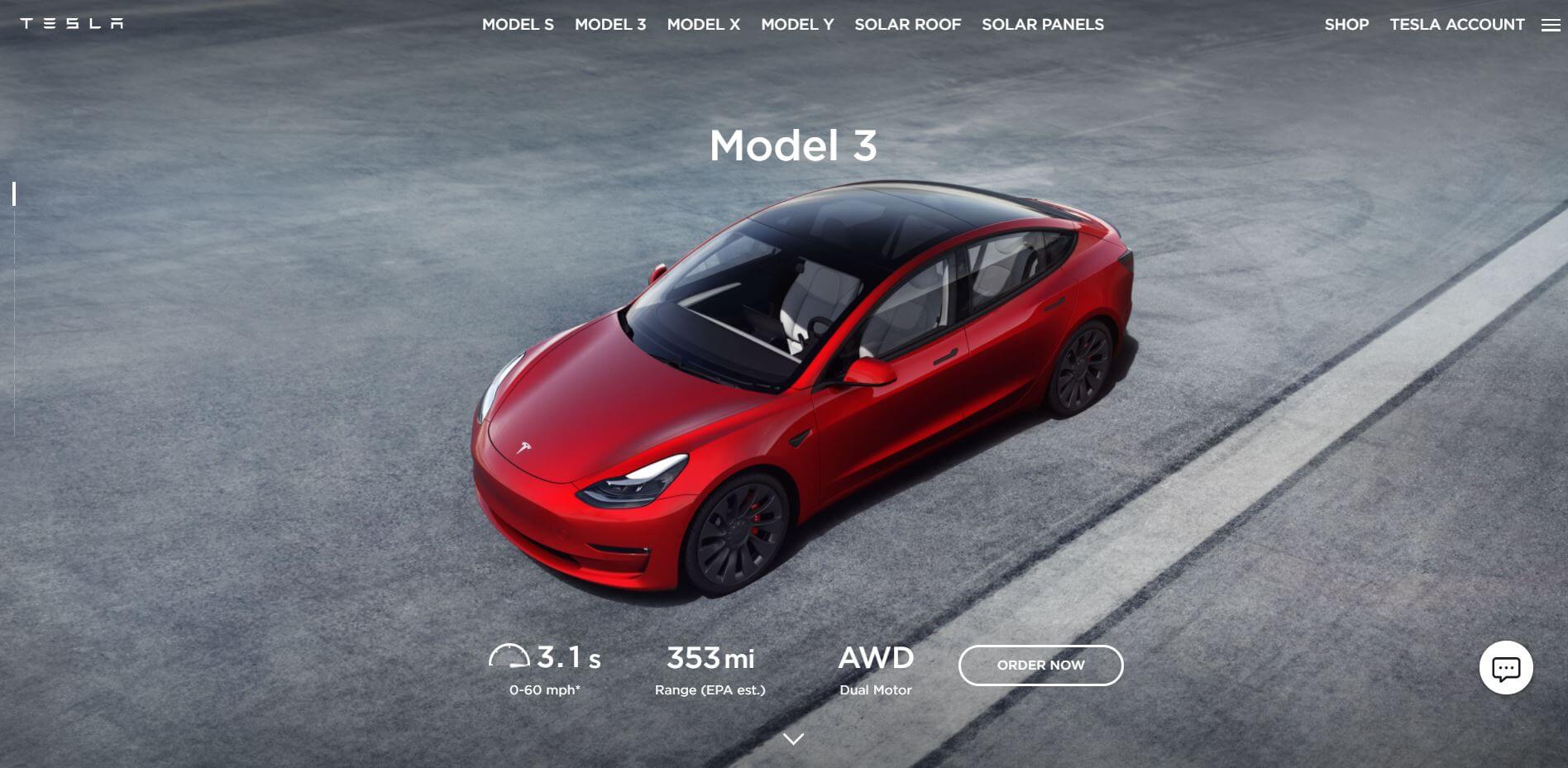 Tesla's website on Drupal